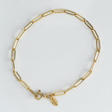 Laden Sie das Bild in den Galerie-Viewer, Armband - KABELKETTE, ovale Kettenglieder, 925 Silber/ vergoldet
