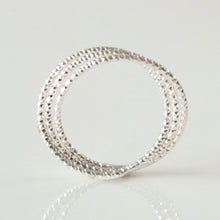 Laden Sie das Bild in den Galerie-Viewer, Ring - TRIO, zarter Ring aus 3 einzelnen Ringen, 925 Silber/ vergoldet
