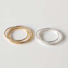 Laden Sie das Bild in den Galerie-Viewer, Ring - TRIO, zarter Ring aus 3 einzelnen Ringen, 925 Silber/ vergoldet
