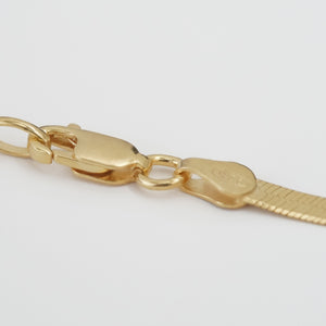 Armband - SCHLANGENARMBAND - 925 Silber 18k vergoldet