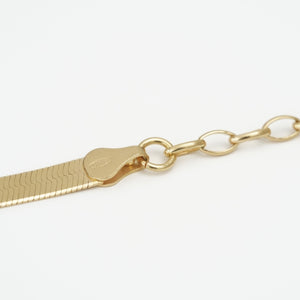 Armband - SCHLANGENARMBAND - 925 Silber 18k vergoldet