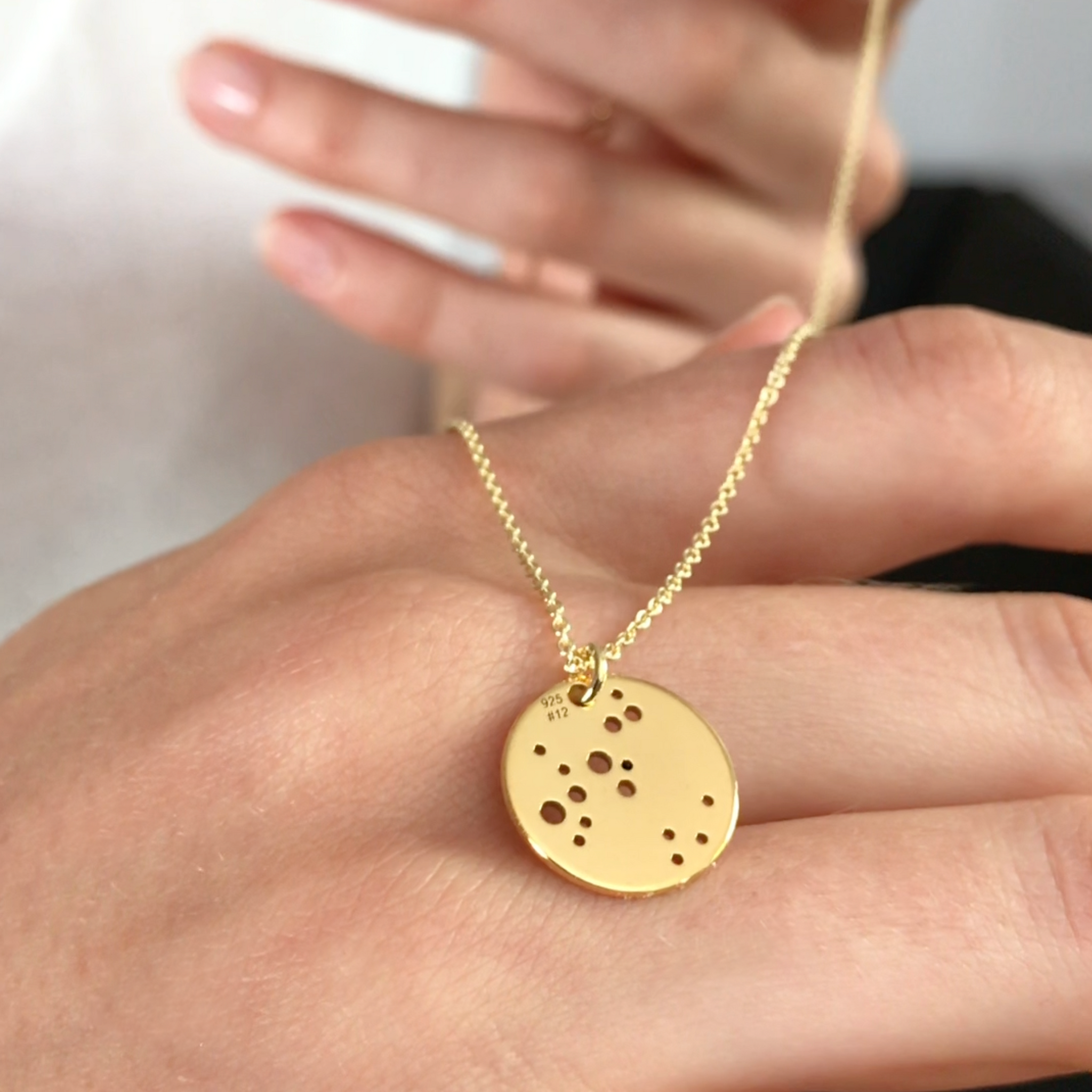 STERNZEICHENKETTE - Jungfrau, 925 Silber vergoldet, Geschenk für sie, –  BELLYBIRD JEWELLERY