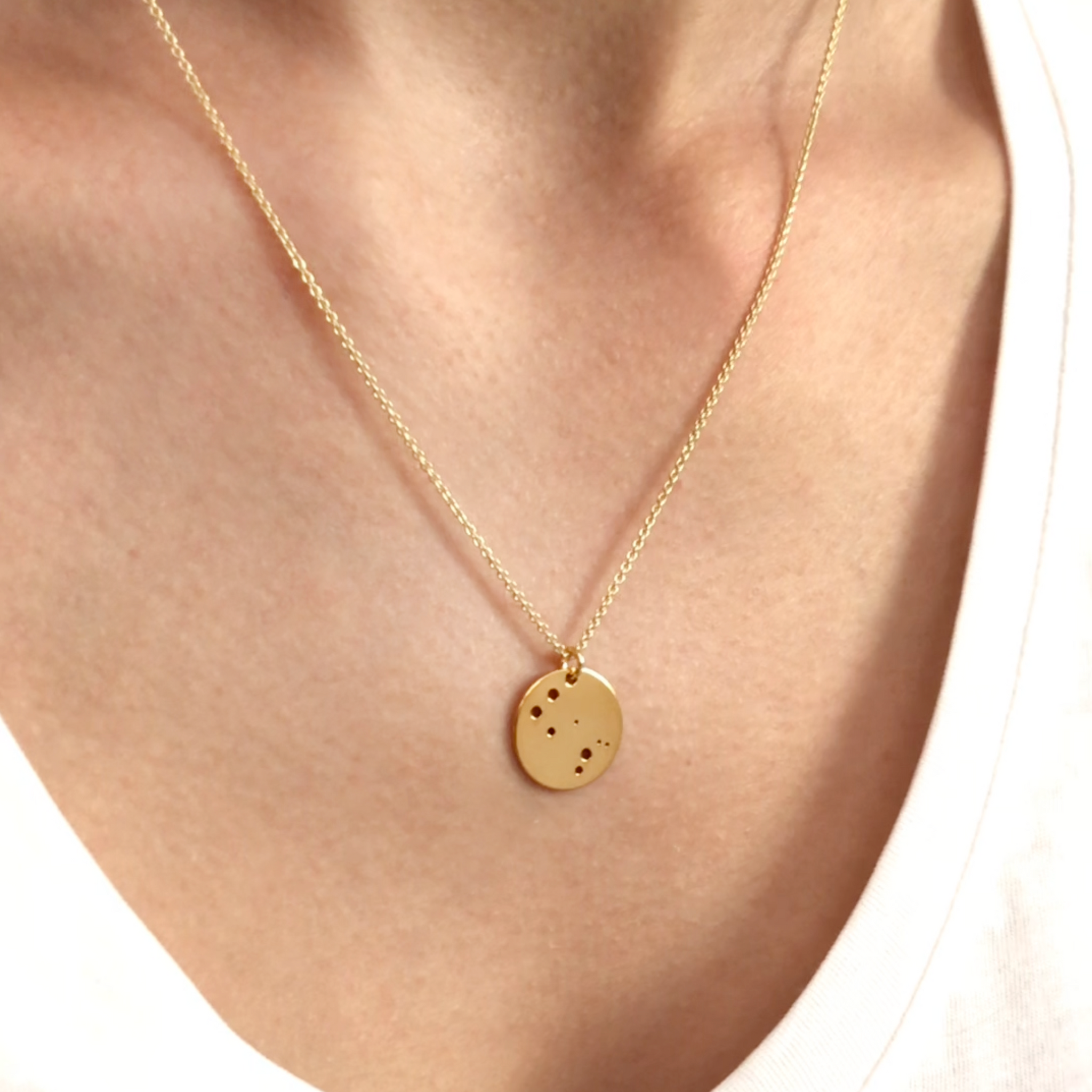 STERNZEICHENKETTE - Zwilling, 925 Silber vergoldet, filigrane Kette fü – BELLYBIRD JEWELLERY