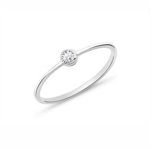 Laden Sie das Bild in den Galerie-Viewer, Ring - RING MIT STEIN, 50-58, Silber vergoldet
