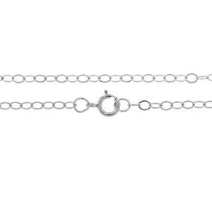 Halskette - feine Ankerkette/Kabelkette, 50/60cm, Silber/Rosé/-Goldfilled